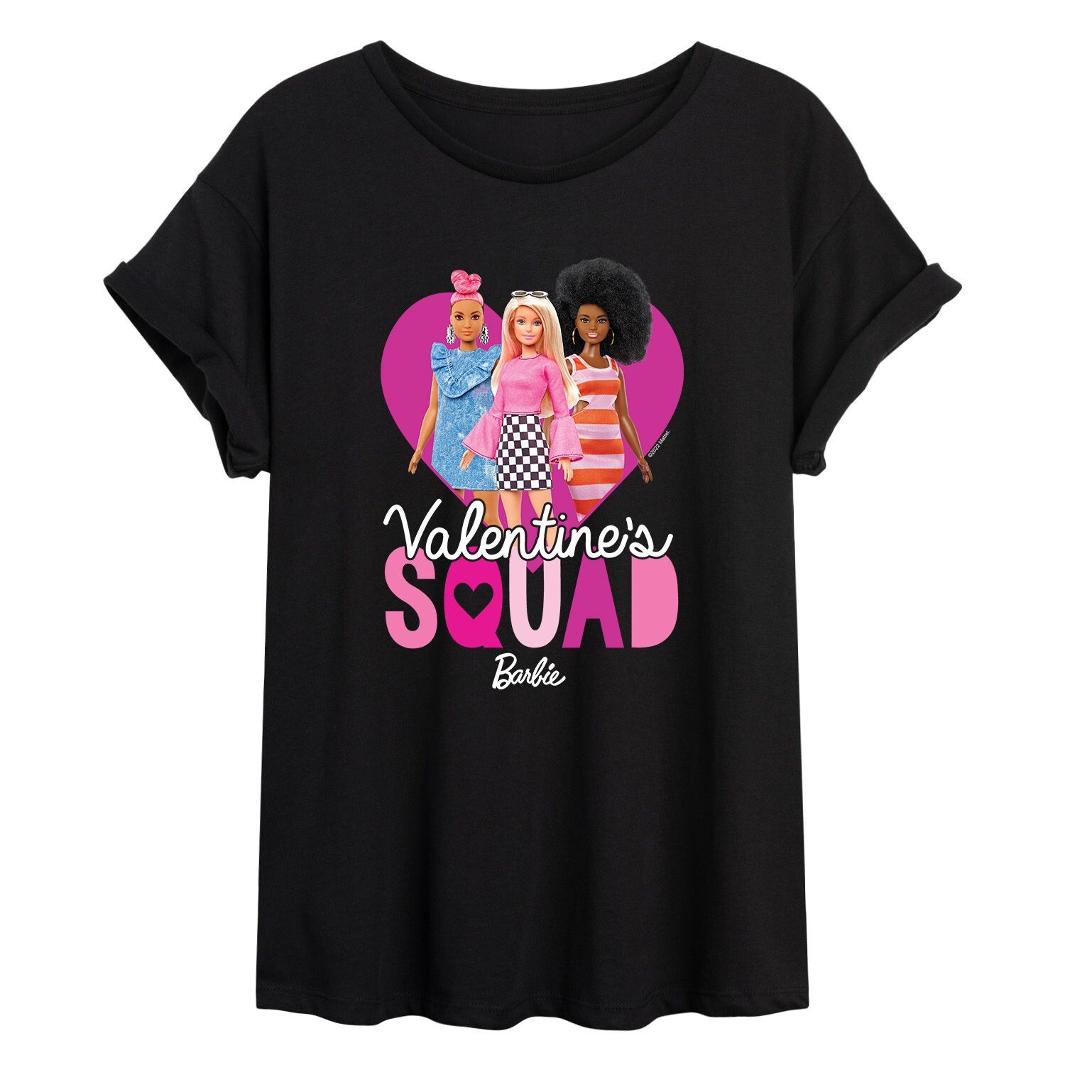 

Струящаяся футболка Barbie Valentine's Squad для юниоров Licensed Character