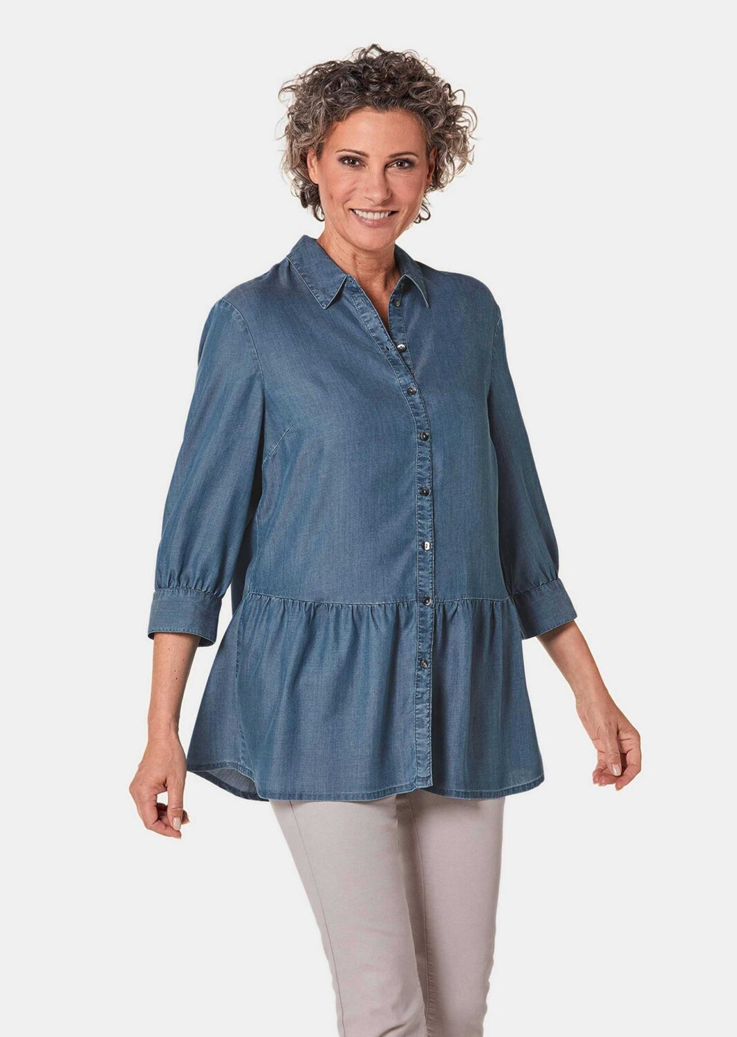 

Туника GOLDNER bluse, цвет taubenblau