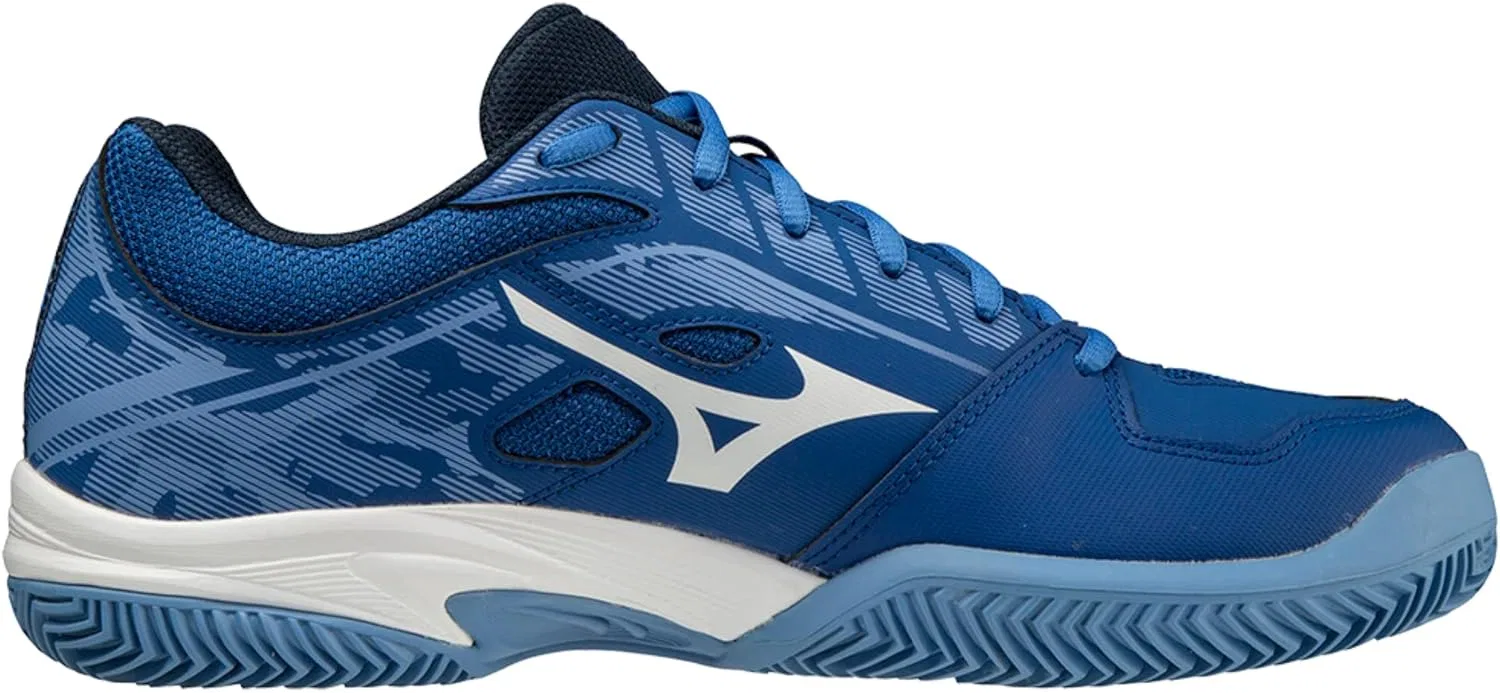 Кроссовки Mizuno Herren Breakshot 3 CCTennisschuh, Tblue Wht Jasperblue — фото 3