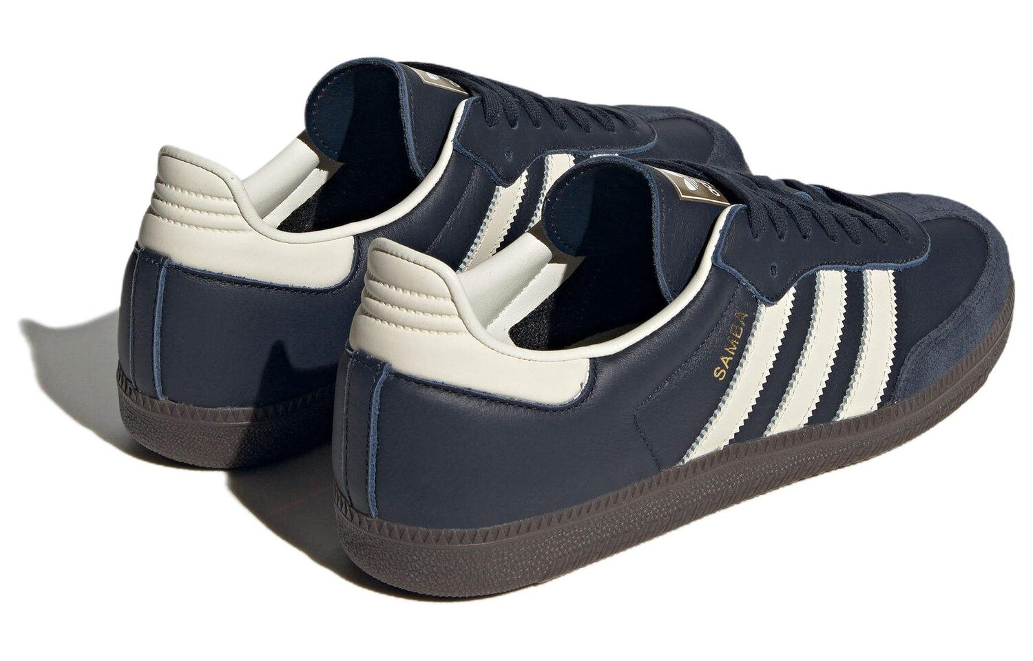 Adidas originals Samba Обувь для скейтбординга унисекс, Темно-синий — фото 3