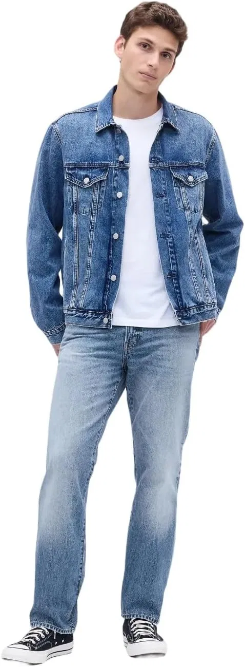 Джинсы Relaxed Straight Fit GAP, Light Wash