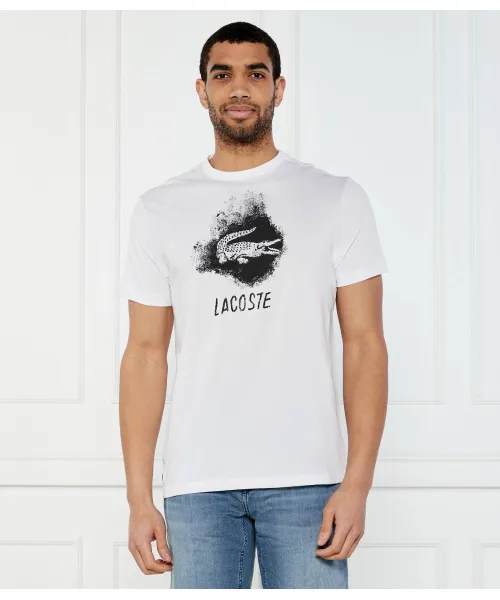 

Футболка с ультрасухим принтом Regular fit Lacoste, белый