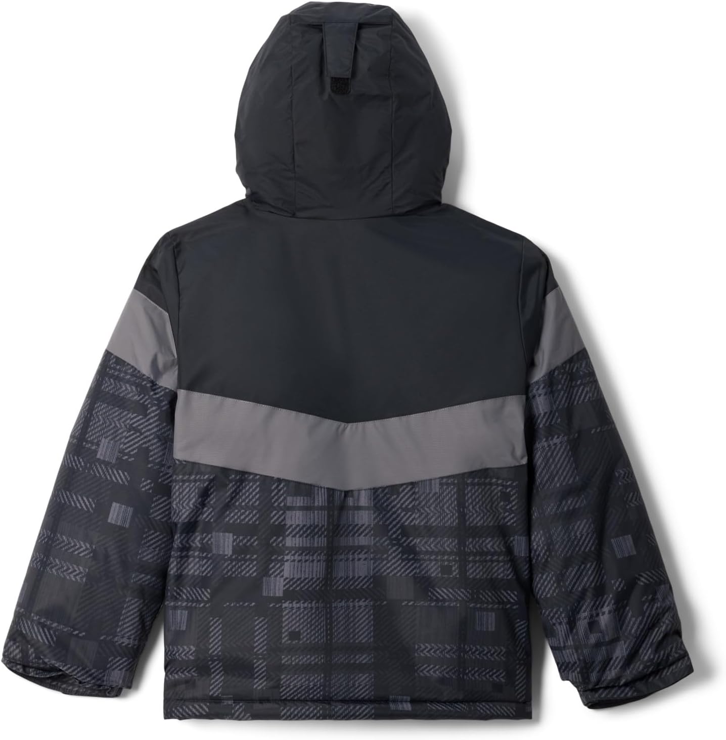 Куртка Columbia boys Lightning Lift III Printed, Black Warp Plaid/City Grey — фото 2