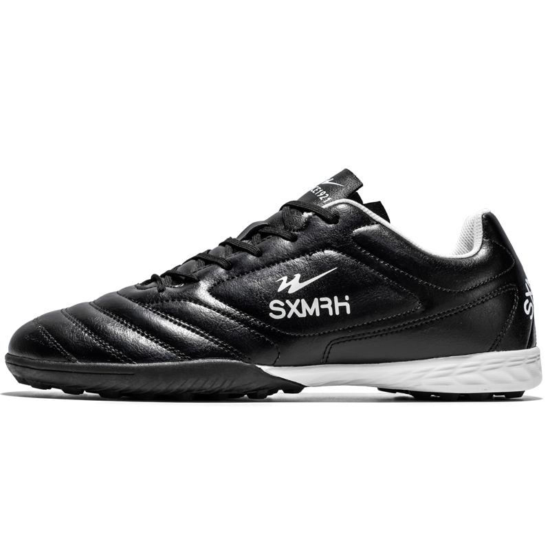 Футбольные бутсы TF Turf Cushioning, износостойкие, легкие, нескользящие, унисекс, черные Binary, Black