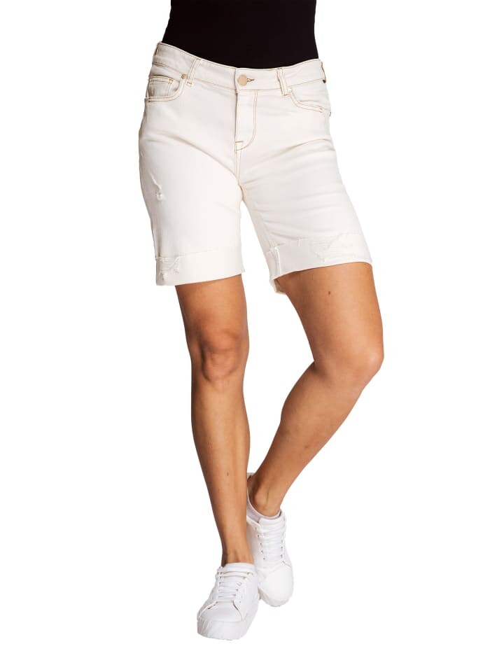

Тканевые брюки ZHRILL Damen Jeans Short NOVA, цвет Off Whie