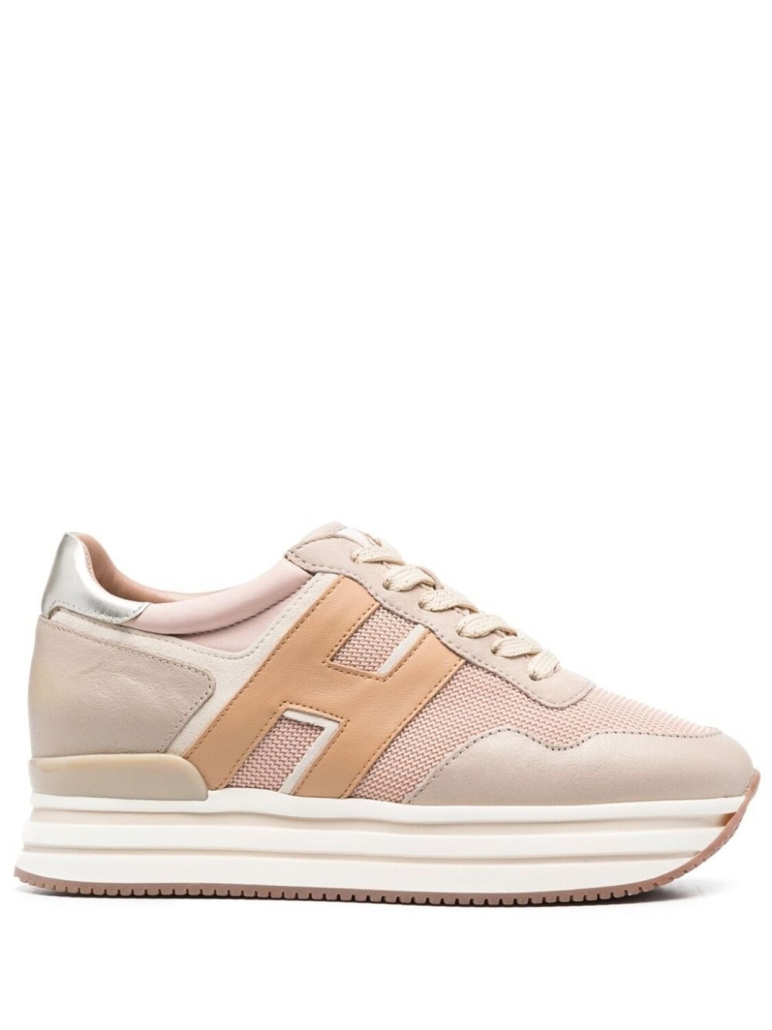 

Кроссовки на платформе Hogan, бежевый