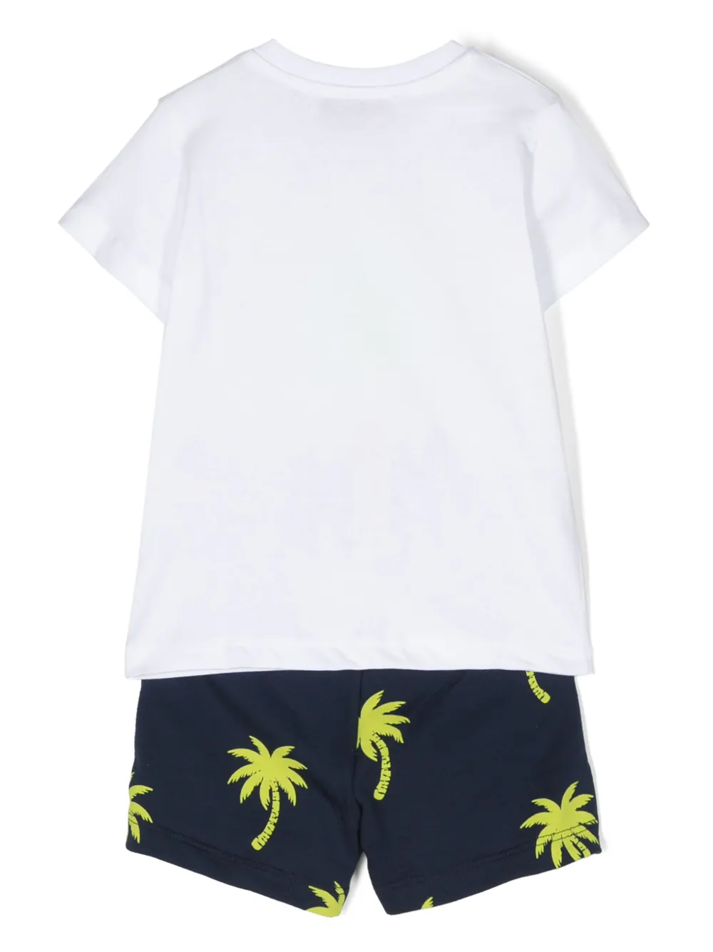Комплект из топа и шортов с принтом MSGM Kids, белый — фото 2
