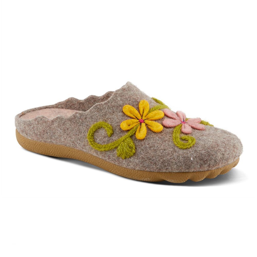 Женские шерстяные тапочки Flexus by Spring Step Roseburg, цвет Light Brown