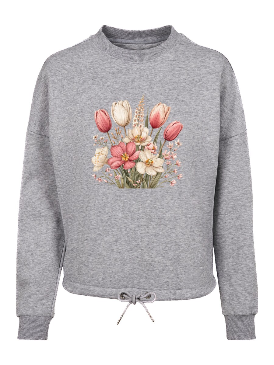 

Толстовка F4NT4STIC Rosa Weißer Frühlingsblumenstrauß, Grey
