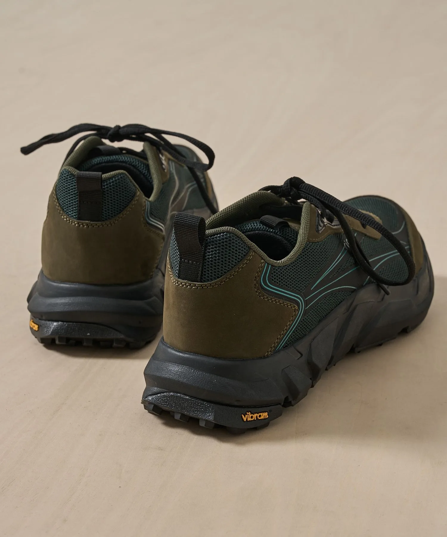 Мужские кроссовки для треккинга hoja rig с Vibram оливковые — фото 3