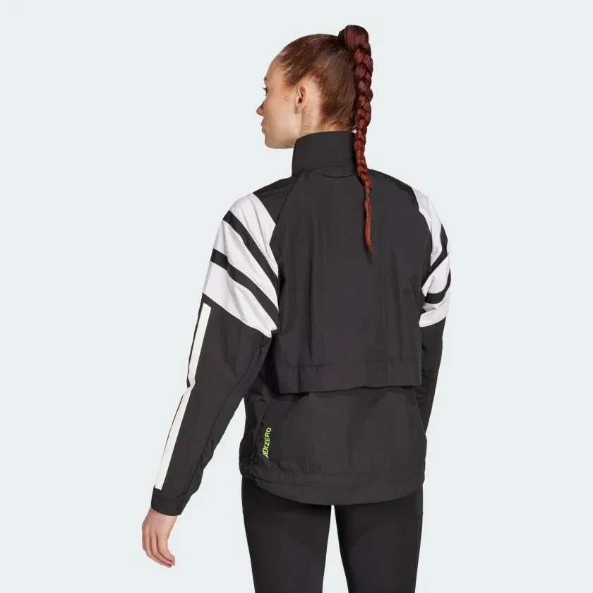 Женская беговая куртка adidas Adizero Archive, черный — фото 2
