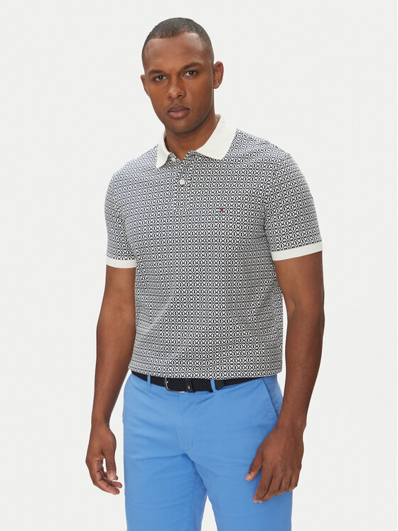 

Рубашка поло стандартный крой Interlock MW0MW39234 Tommy Hilfiger, синий