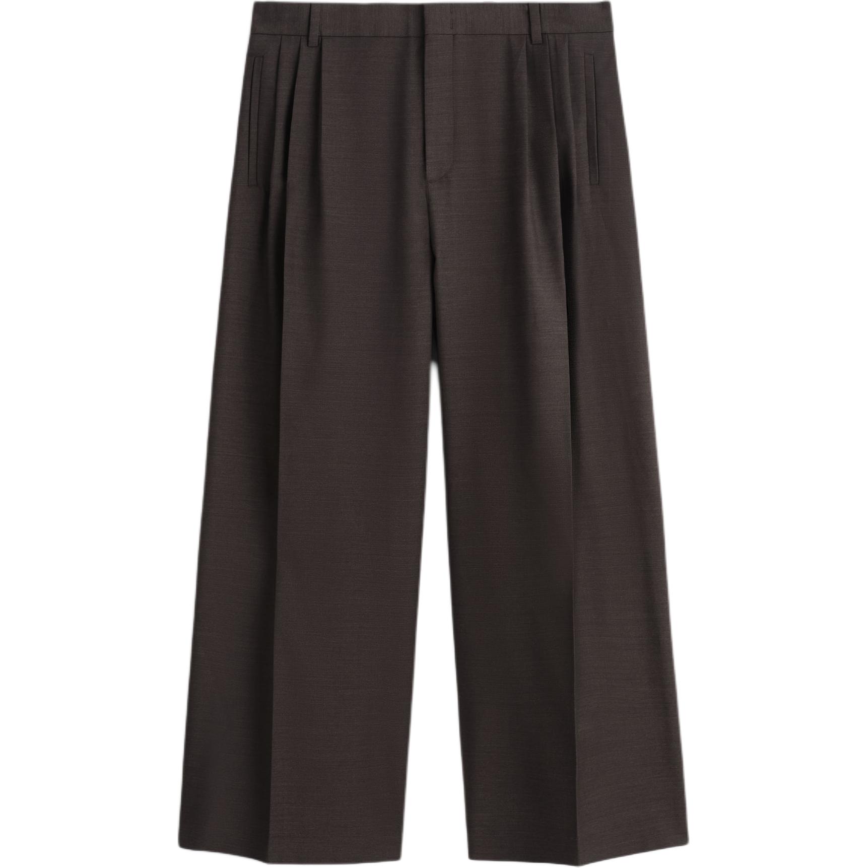 

COS Повседневные брюки мужские темно-коричневые