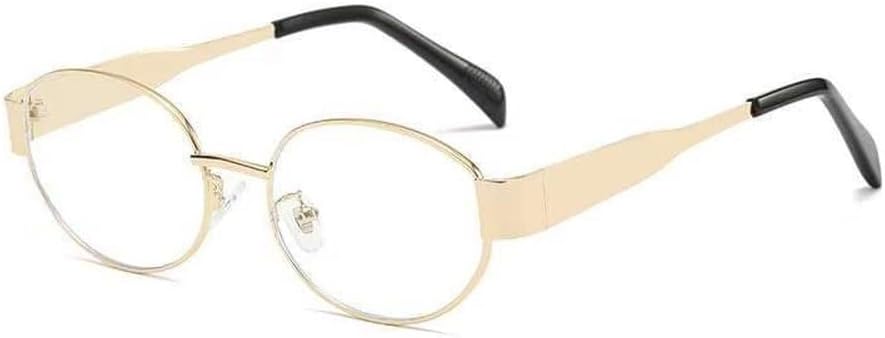 

Винтажные гламурные женские солнцезащитные очки в металлической оправе овальной формы, стильные мужские солнцезащитные очки, модные унисекс очки с защитой от УФ-излучения UV400 WNCKSQ, C5