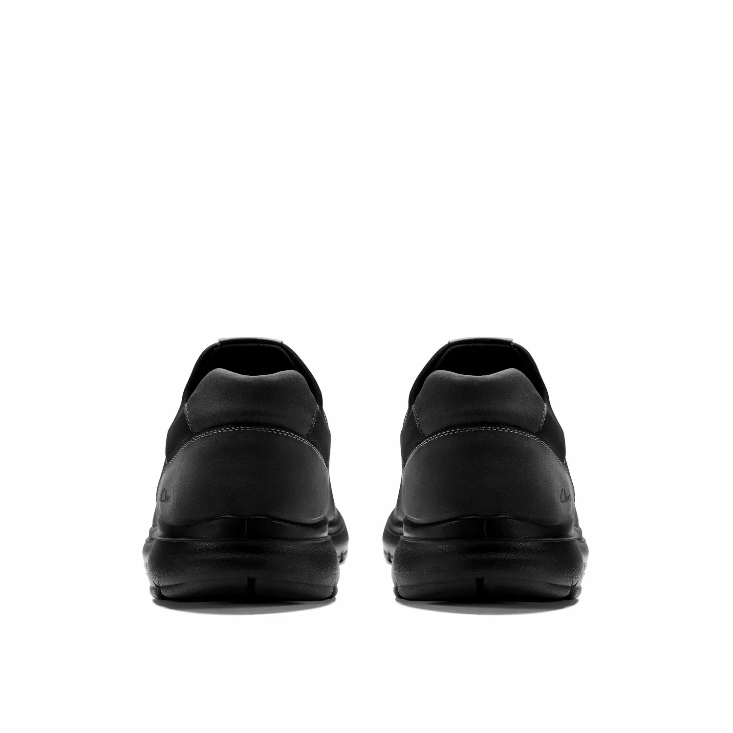 Кроссовки на шнуровке кожаные Clarks, черный — фото 4