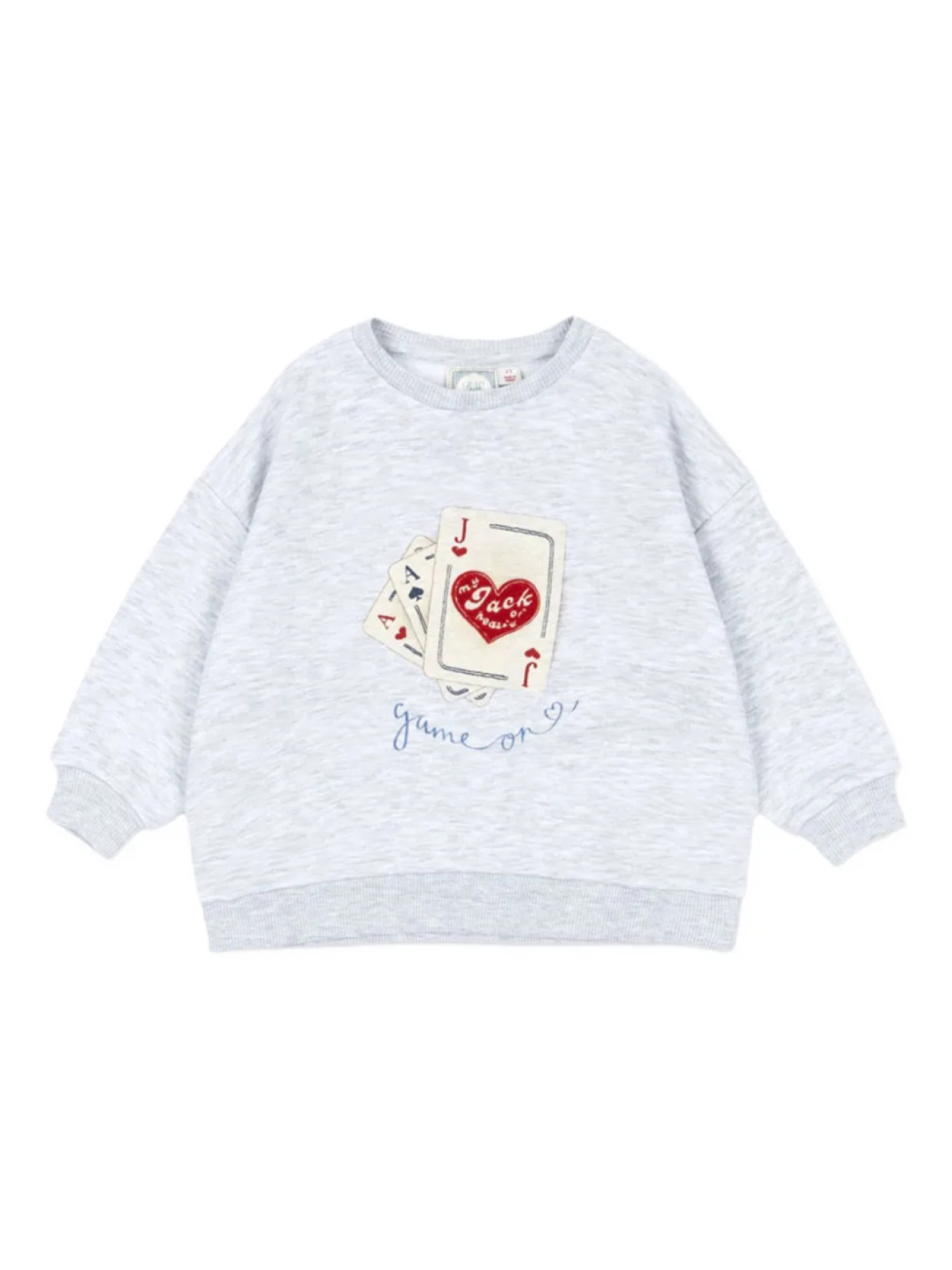 

Толстовка с вышивкой на тему открытки X RHW Konges Sløjd, серый