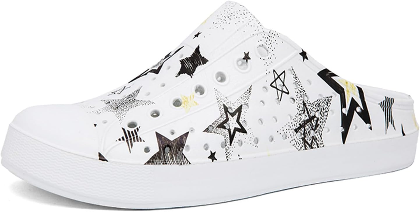 

Садовые сабо iHinzry для мужчин и женщин, без задника, обувь на скользкой подошве, открытая для улицы, Stars