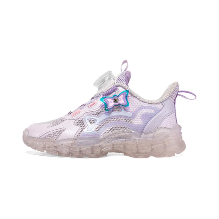 

Предшкольные противоскользящие амортизирующие повседневные детские туфли Purple 361°KIDS, розово-фиолетовый/светло-розовый фиолетовый