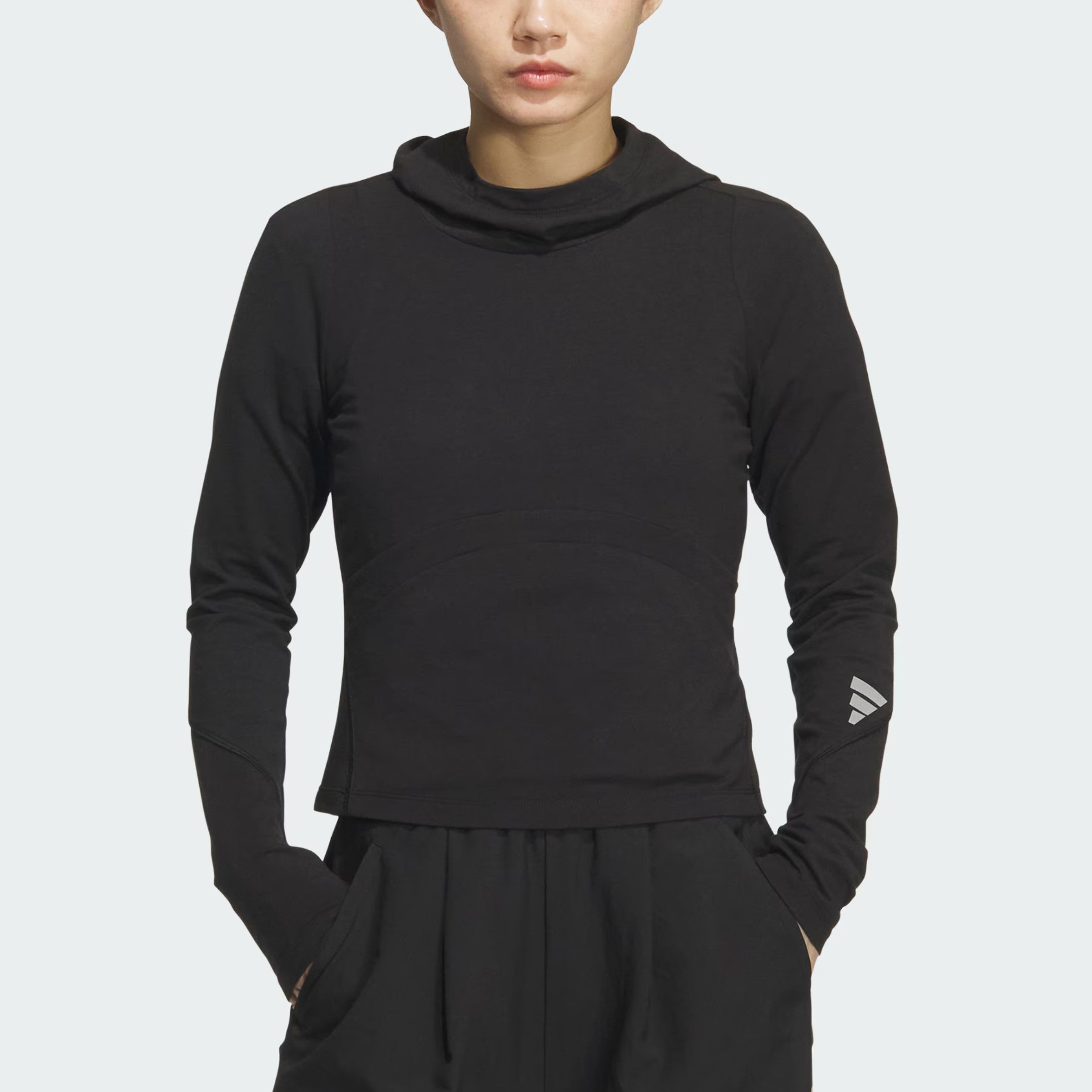 Футболка FOS Regular женская Adidas, черный — фото 2