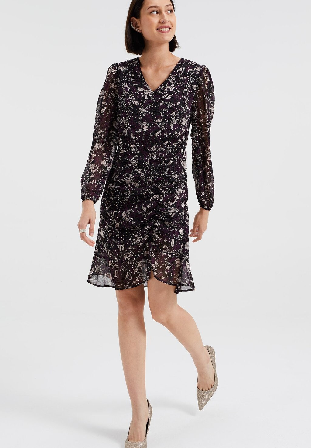 

Повседневное платье WE Fashion, фиолетовый
