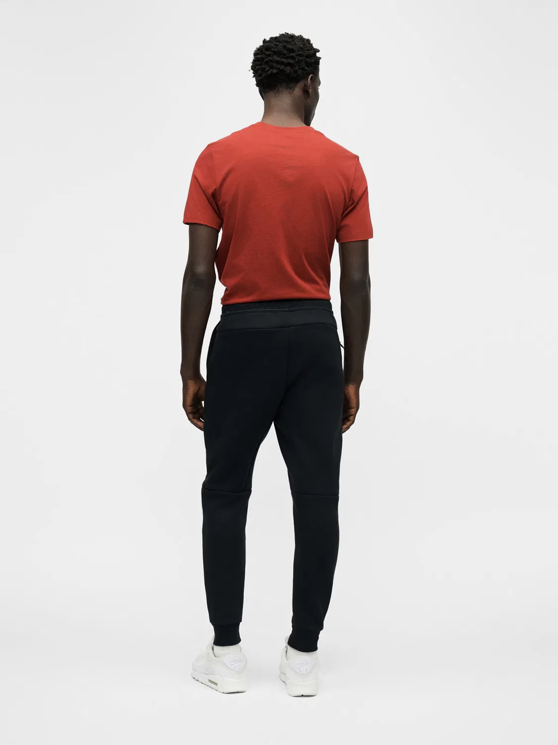 Зауженные брюки из технологичного флиса Nike Sportswear, Black — фото 3