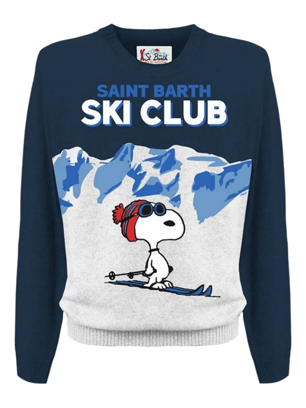 

Свитер с логотипом MC2 Saint Barth Kids, синий