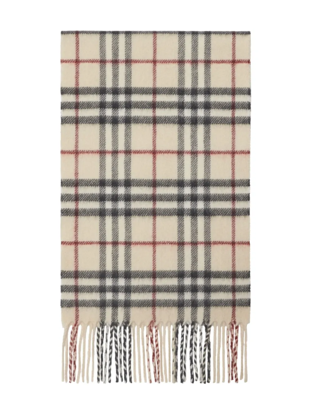 

Кашемировый шарф в клетку BURBERRY KIDS, нейтральный