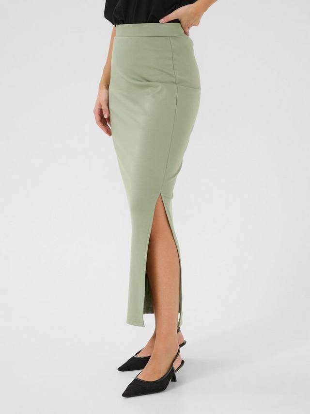 

Длинная юбка Jenny с боковым разрезом KAFFE, Mid Green