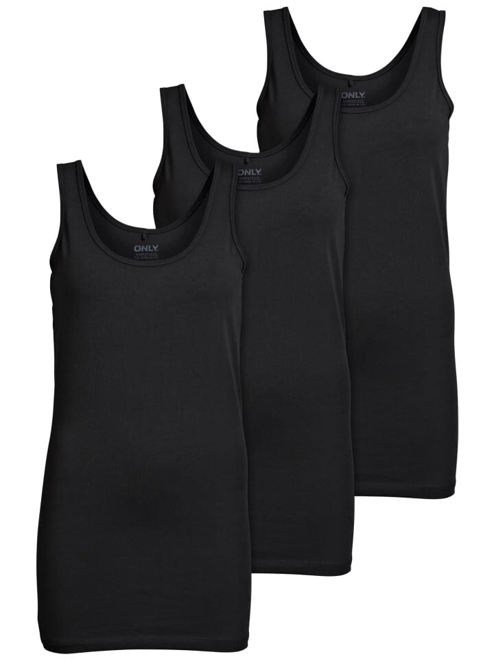 

Топ ONLY 3er Set New Long Tank, цвет schwarz (black)