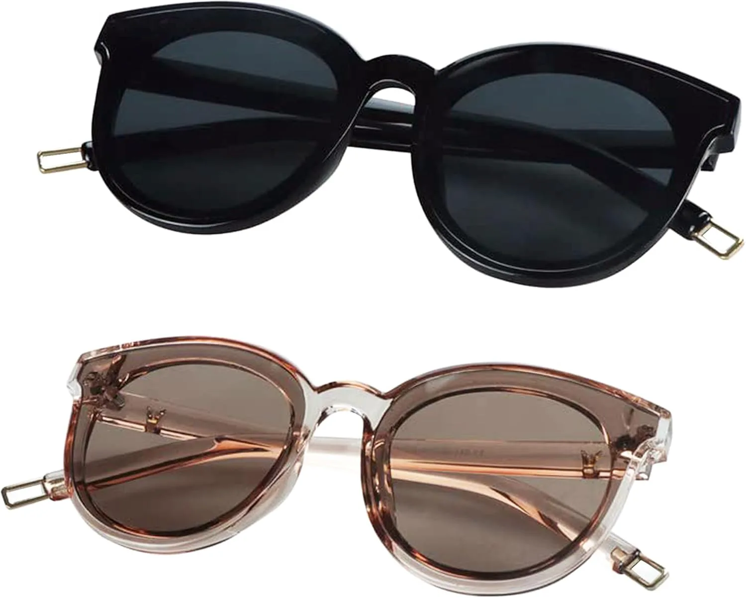 

Солнцезащитные очки LifeArt, комплект из 2 поляризованных очков, защита UV400, ретро-очки для мужчин/женщин, большие, для активного отдыха на природе, 337(black+pink)