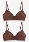 

Бюстгальтер с треугольными чашками 2 PACK Next, коричневый