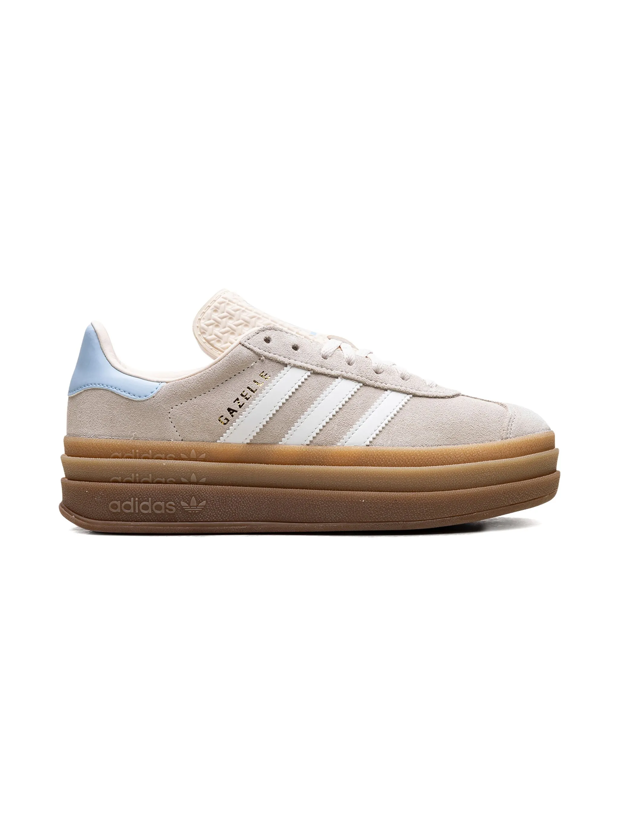 Кроссовки Gazelle Bold Wonder Clear Sky Adidas Kids, бежевый — фото 2