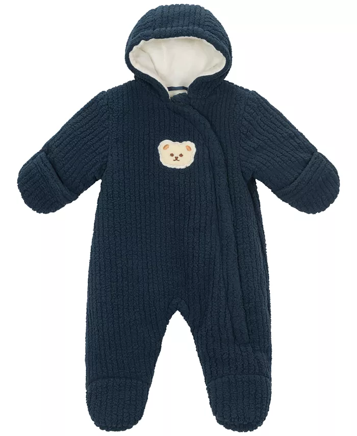 

Плюшевый шнурованный плед для коляски для мальчиков S Rothschild & Co, синий