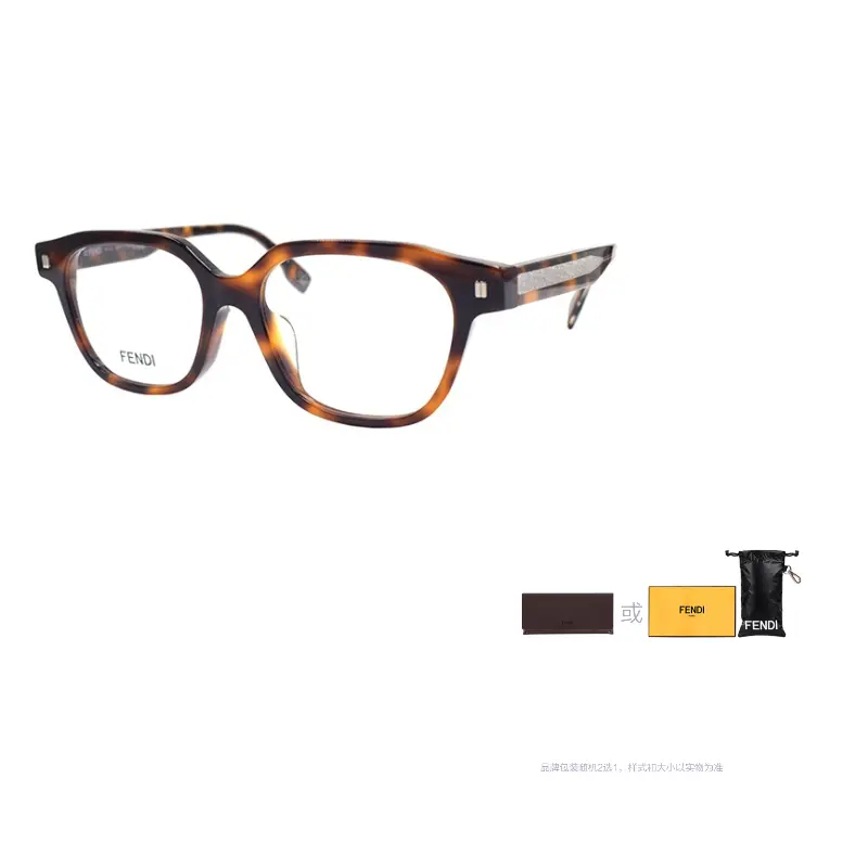 

FENDI Прямоугольные очки Rectangular Frame, Tortoiseshell