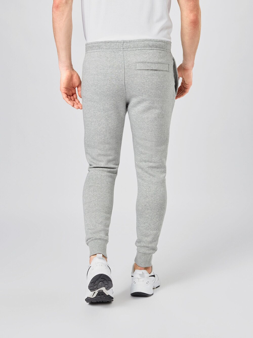 Зауженные брюки Nike Sportswear Club Fleece, светло-серый — фото 4