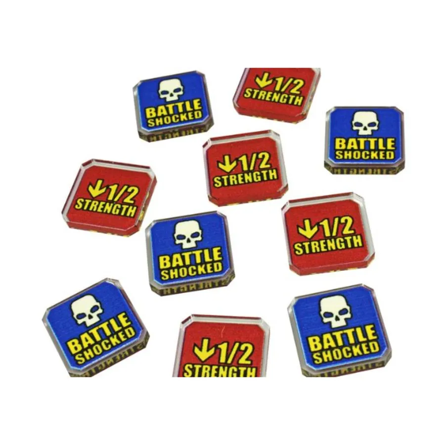 

WHv10 — двусторонний набор силы ниже половины/боевого шока, Warhammer 40k Accessories (Litko Aerosystems)