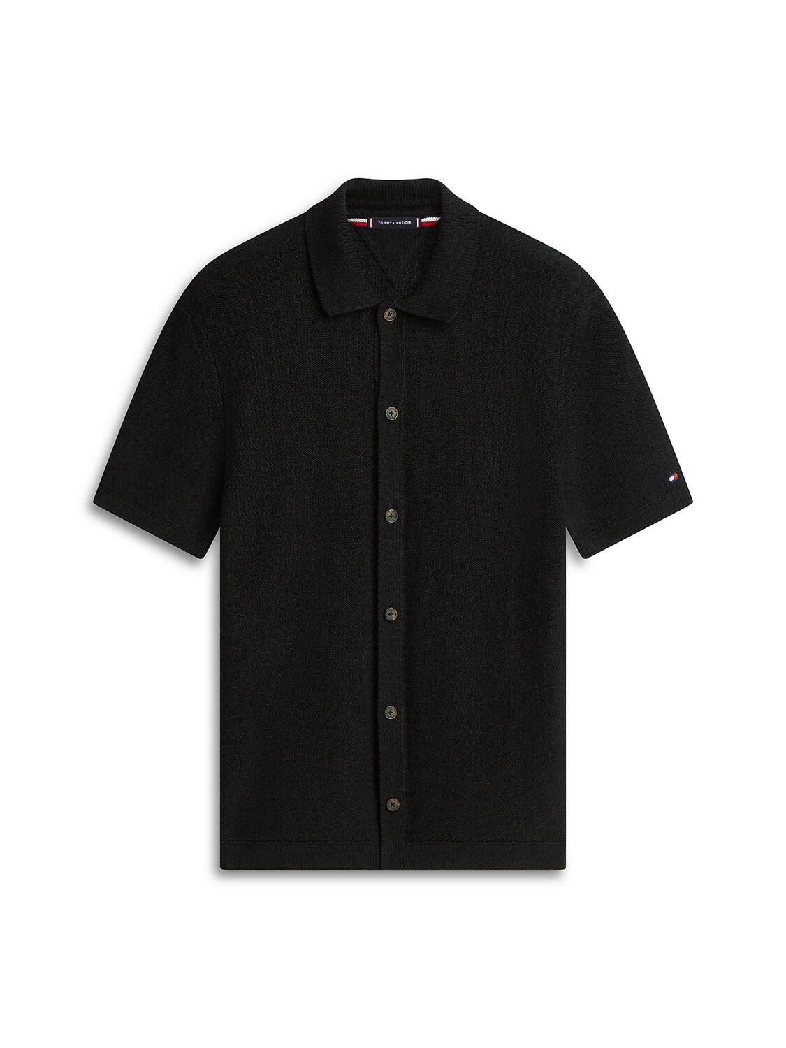 

TOMMY HILFIGER Рубашка на пуговицах Comfort Fit в черном цвете