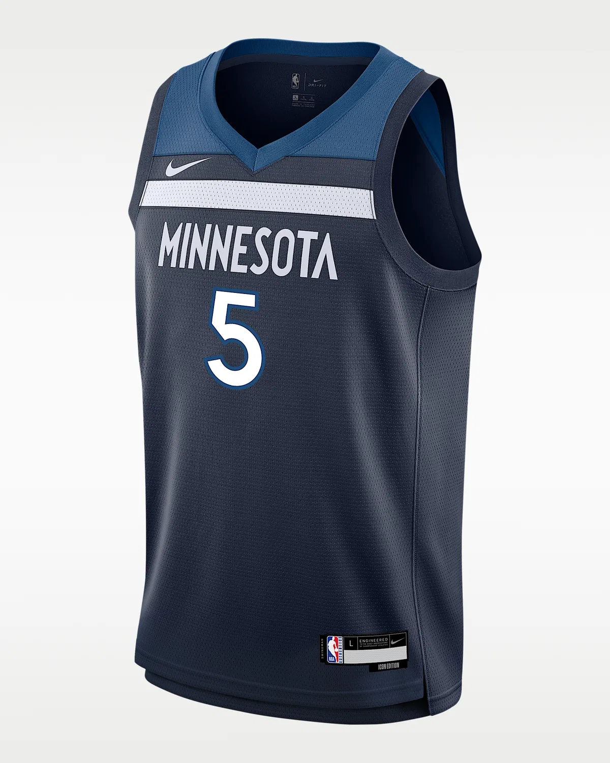 Детская большая майка Nike NBA Swingman Anthony Edwards Minnesota Timberwolves 2024/25 Icon Edition, College Navy