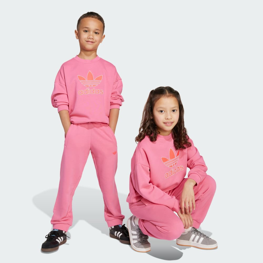 

Спортивный костюм Adidas Crew Set Kids, цвет Pink Fusion