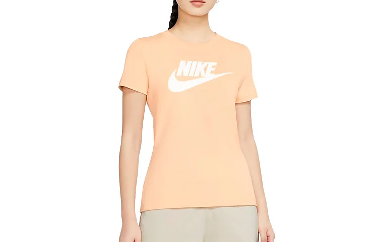 Nike Футболка женская розово-оранжевая — фото 2