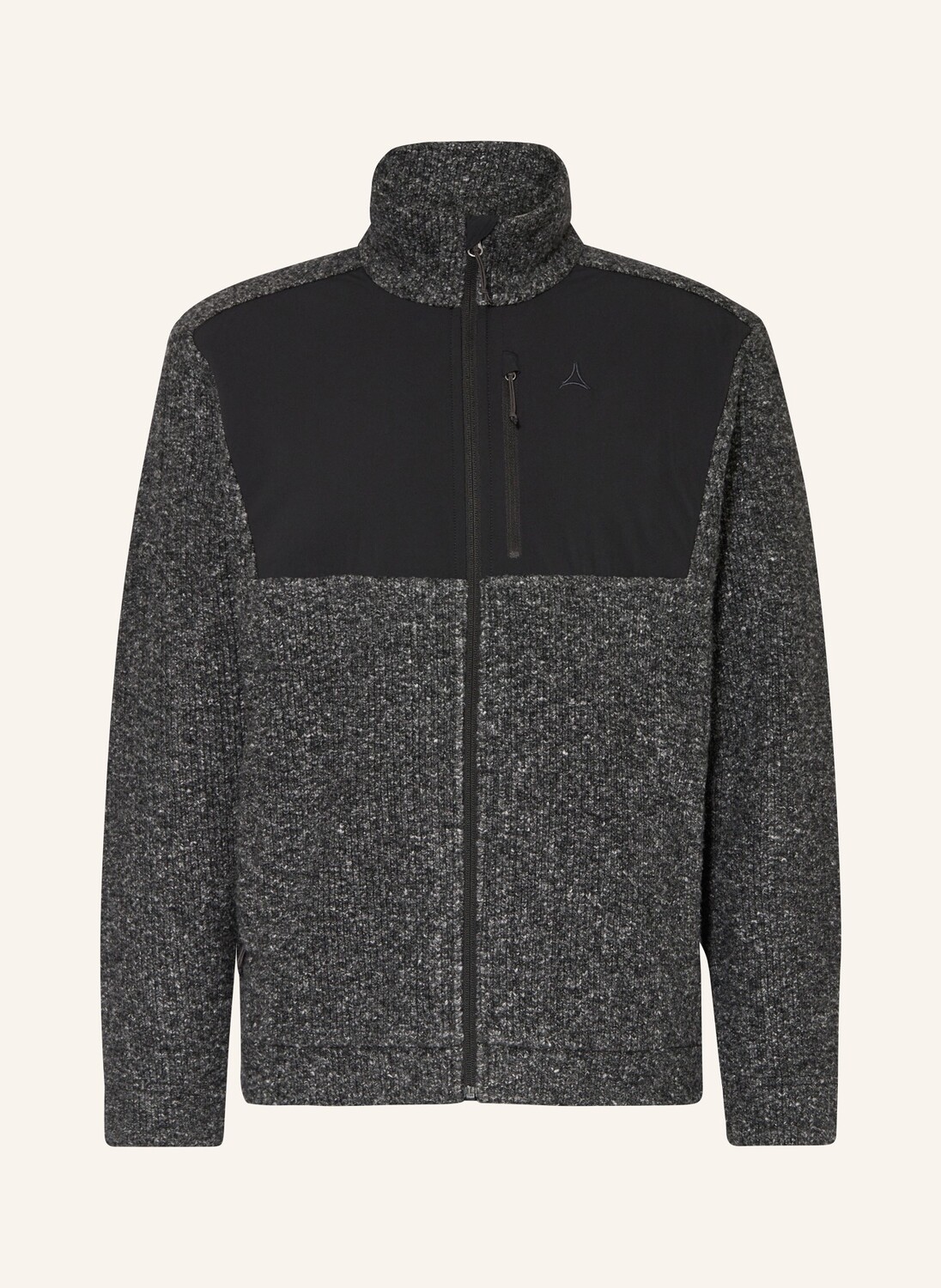 

Вязаная флисовая куртка canterburry Schöffel, цвет DUNKELGRAU/SCHWARZ