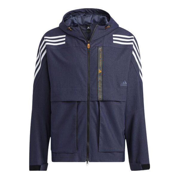 

Куртка adidas TH DNM WVJK Sports hooded Woven Jacket Navy Blue, синий