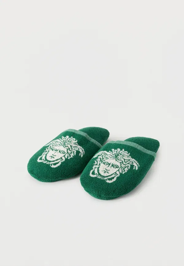 Тапочки для ванны Medusa Slippers Versace, зелёный/белый — фото 2