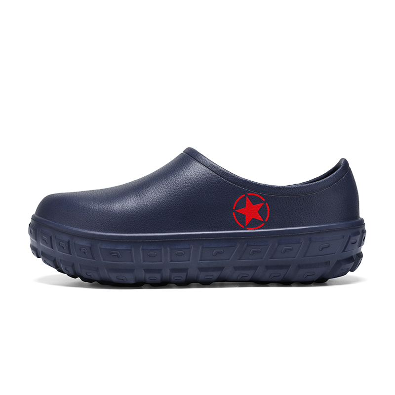 

LEXON Мужские синие тапочки с закрытым носком и износостойкой резиновой подошвой, цвет Blue