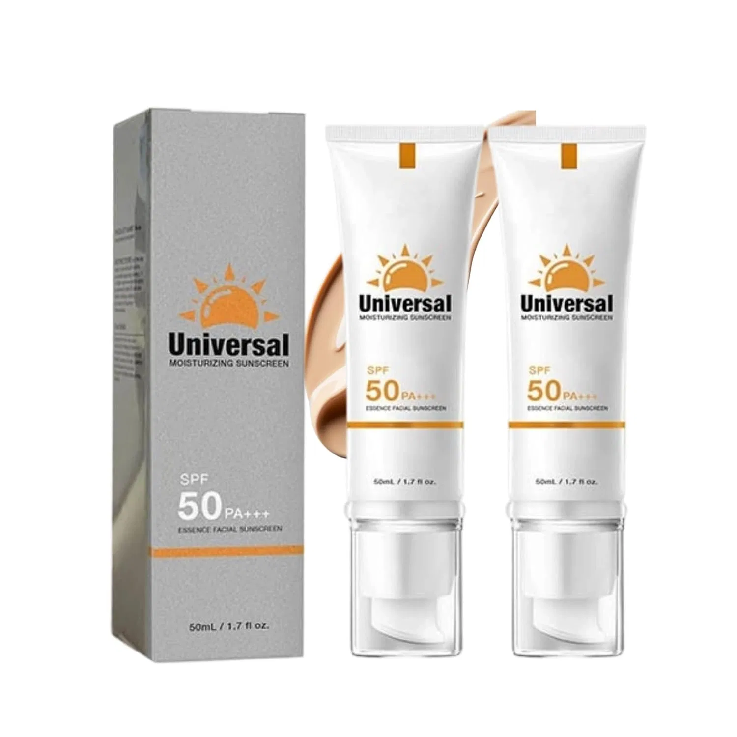 Тонирующий солнцезащитный крем для лица SPF 50 Radiantre, 2 Pieces.
