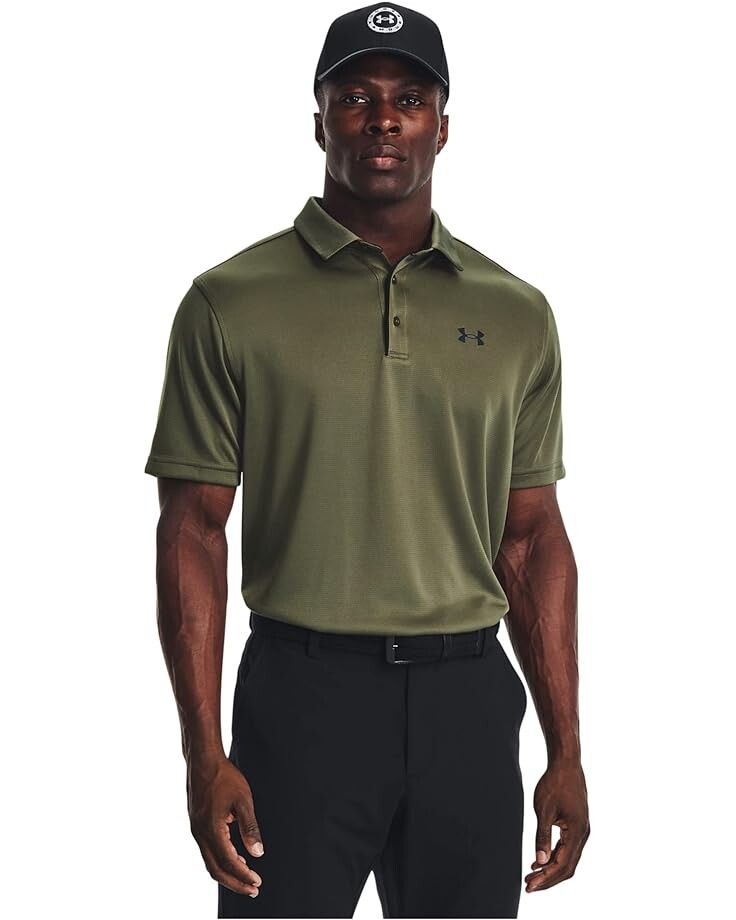 

Поло Under Armour Golf Tech, цвет Marine OD Green/Black