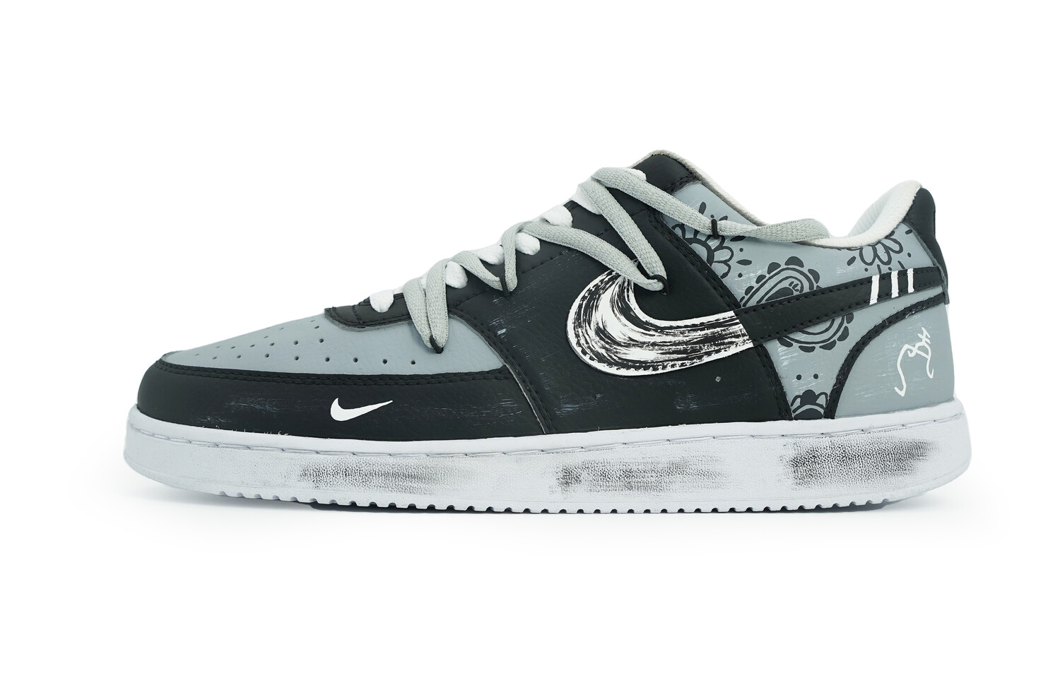 

Кроссовки Nike Court Vision 1 Skateboarding Shoes Men Low-top White, цвет Paisley