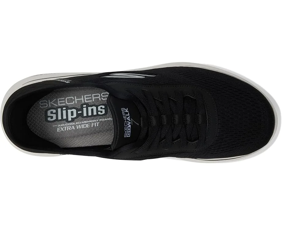 Кроссовки SKECHERS Performance Go Walk 7 - Free Hand 2 Hands Free Slip-Ins, Black/White — фото 2