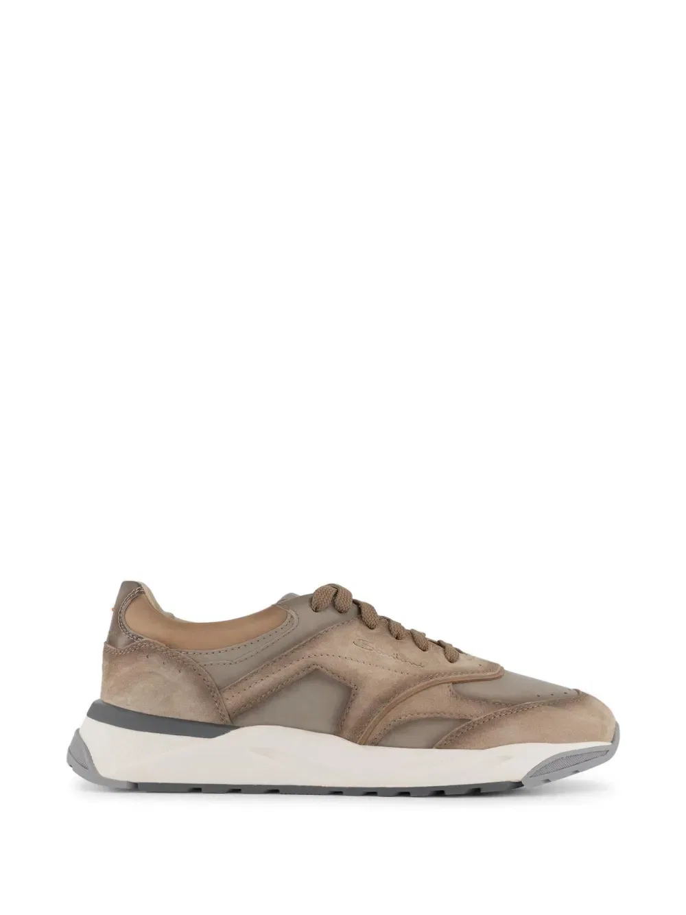 Кроссовки с панелями Santoni, нейтральный