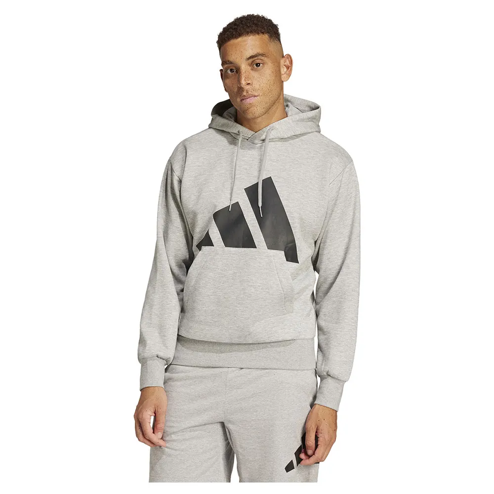 

Худи adidas Essentials Big Logo Fleece, серый